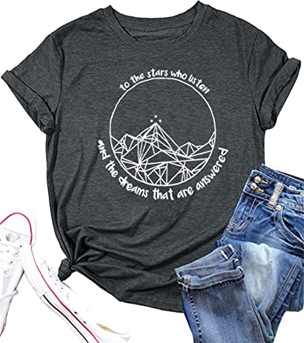 Acotar A Court of Thorns and Roses Tshirt Women Night Court Shirt Letter Print Short Sleeve TV Show Tee Gifts Shirts