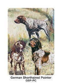 Best Friends Playing Cards, by Ruth Maystead German Shorthaired Pointer