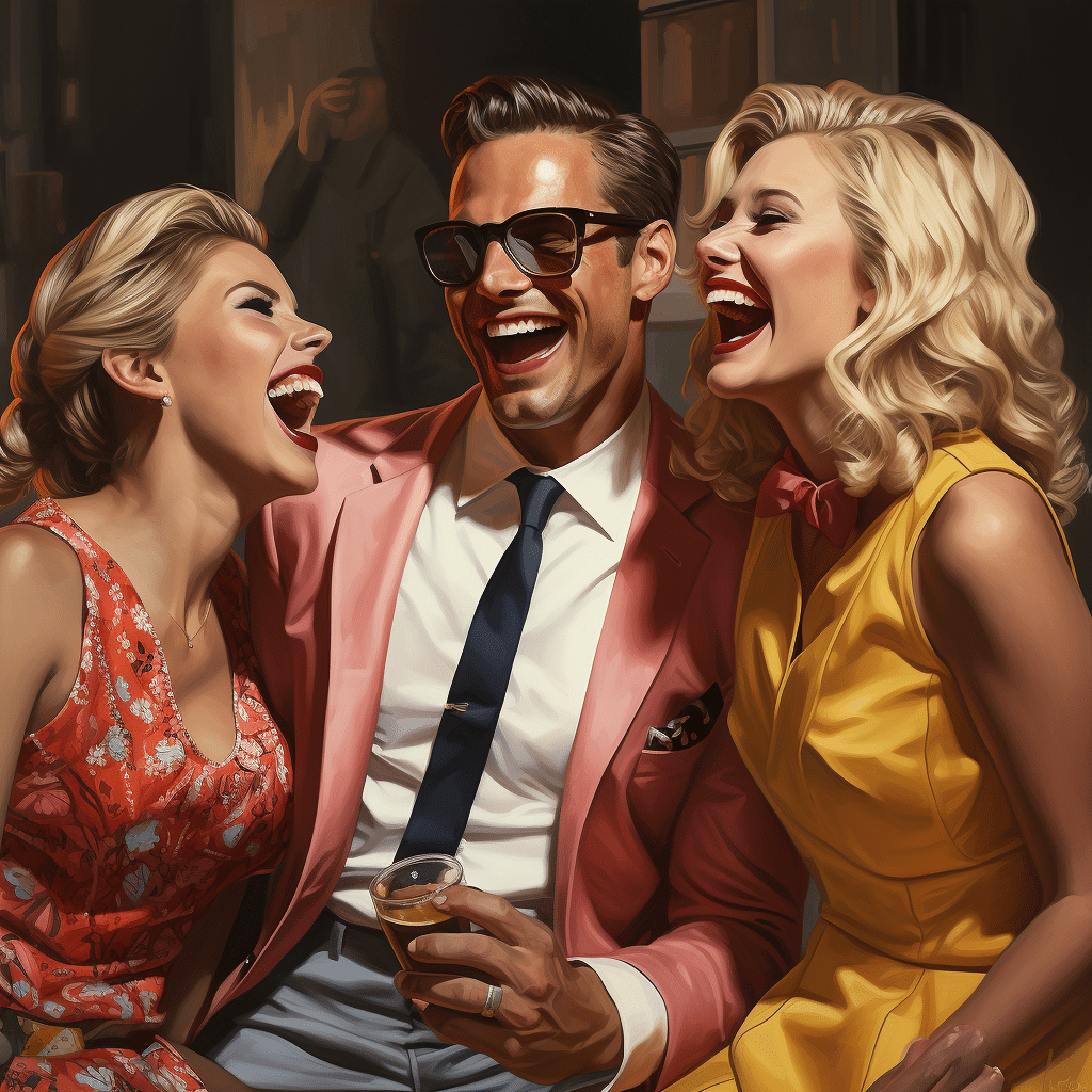 Best Female Blonde Super Models Laughing at a Male Nerds