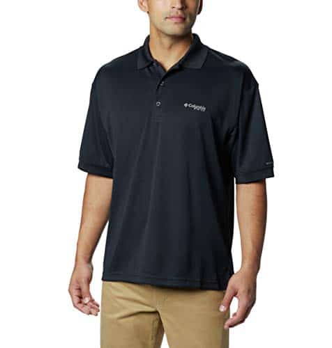 Columbia Men's Perfect Cast Short Sleeve Polo, Black, X Large