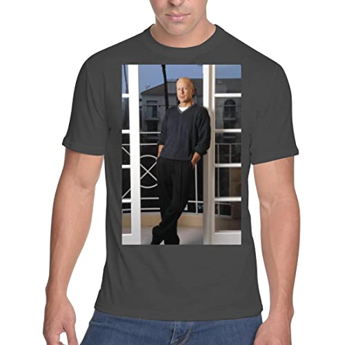 Middle of the Road Bruce Willis Men's Soft & Comfortable T Shirt PDI #PIDP, Black, Small