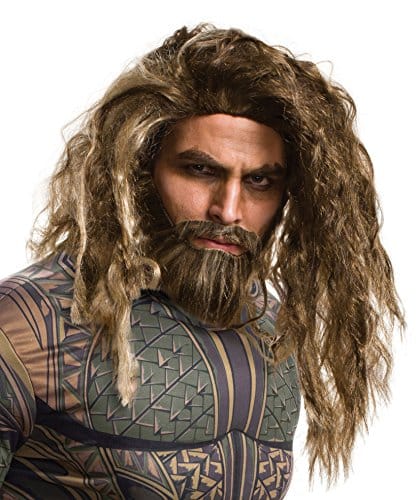 Rubie's mens Justice League Aquaman Beard and Costume Wig, As Shown, One Size US