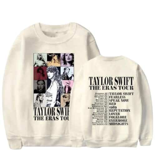 Womens Sweatshirt Fashion Fans Merch T Shirts Version Graphic Pullover Long Sleeve Crewneck Concert Outfits Casual College Style Fall Tops Fans Gift Casual YK ClothesE BeigeMedium 1