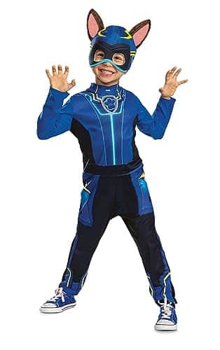Chase Paw Patrol Costume, Official Toddler Paw Patrol Halloween Outfit with Headpiece for Kids, Size ()