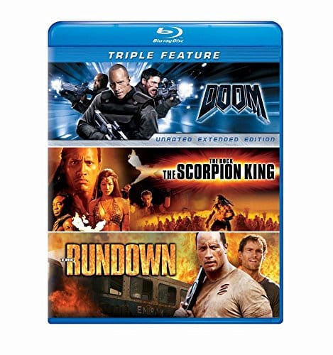Dwayne Johnson Triple Feature (The Scorpion King  The Rundown  Doom) [Blu ray]