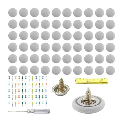 Dickno PCS Car Roof Headliner Repair Kit, Auto Roof Snap Rivets Retainer with Installation Tool, Interior Ceiling Sagging Headliner Cloth Fixing Repair Buckle for All Vehicles