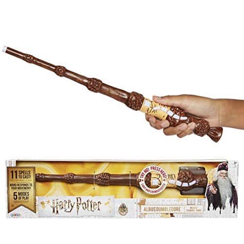 Harry Potter, Albus Dumbledore's Wizard Training Wand SPELLS To Cast! Official Toy Wand with Lights & Sounds Wand & Lord Voldemort Wand Also Available