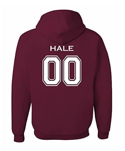 The Creating Studio Adult Hale Beacon Hills Lacrosse Sided Hoodie (Medium, Maroon)