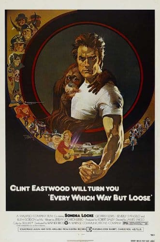 Every Which Way But Loose Movie Poster (x Inches   cm x cm) () Style B  (Clint Eastwood)(Sondra Locke)(Geoffrey Lewis)(Beverly D'Angelo)(Ruth Gordon)