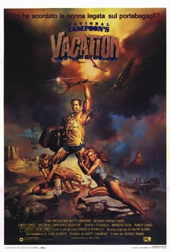 National Lampoon's Vacation Poster Italian xChevy Chase Beverly D'Angelo Imogene Coca