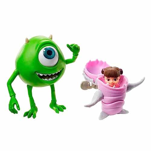 Disney Mike and Boo Monsters, Inc. Character Action Dolls Highly Posable with Authentic Designs for Storytelling, Collecting, Movie Toys for Kids Gift Ages and Up